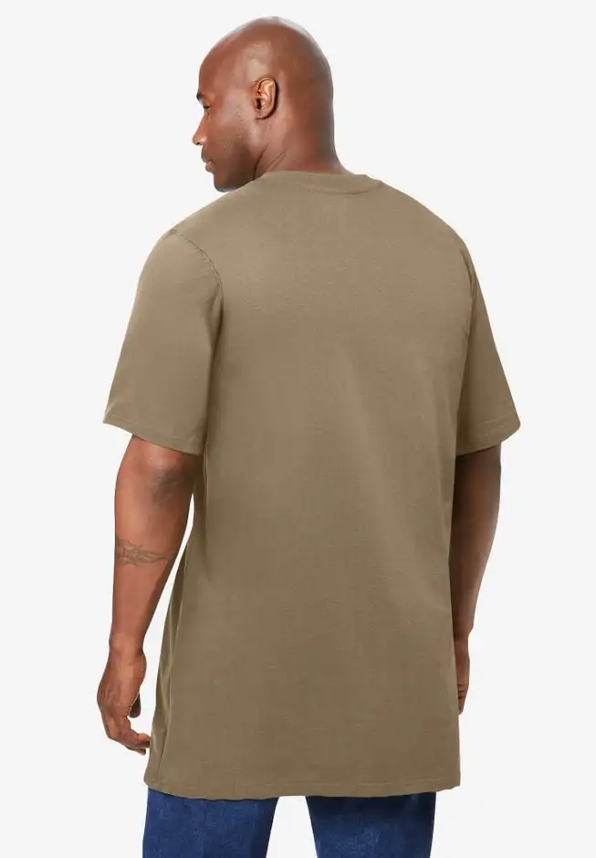 Heavyweight Longer-Length Pocket Crewneck T-Shirt