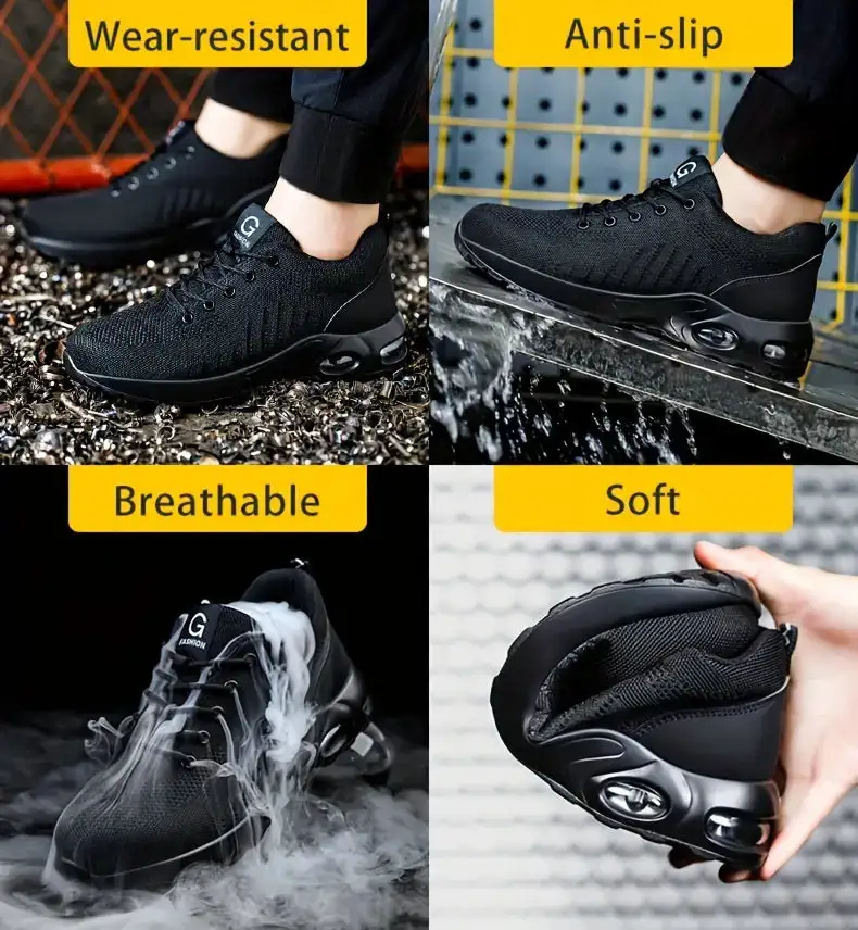 Men's Structured Steel Toe Sneakers