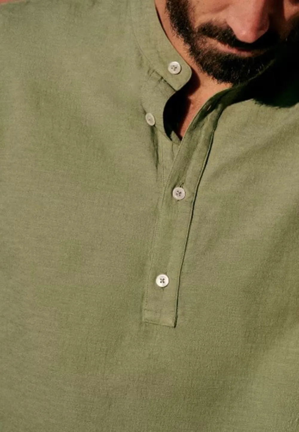 Mandarin Collar Shirt