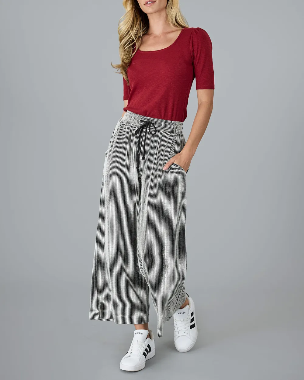 Striped Wide Leg Pant
