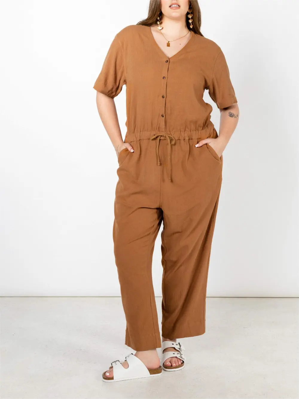 The V-Neck Commuting Jumpsuit