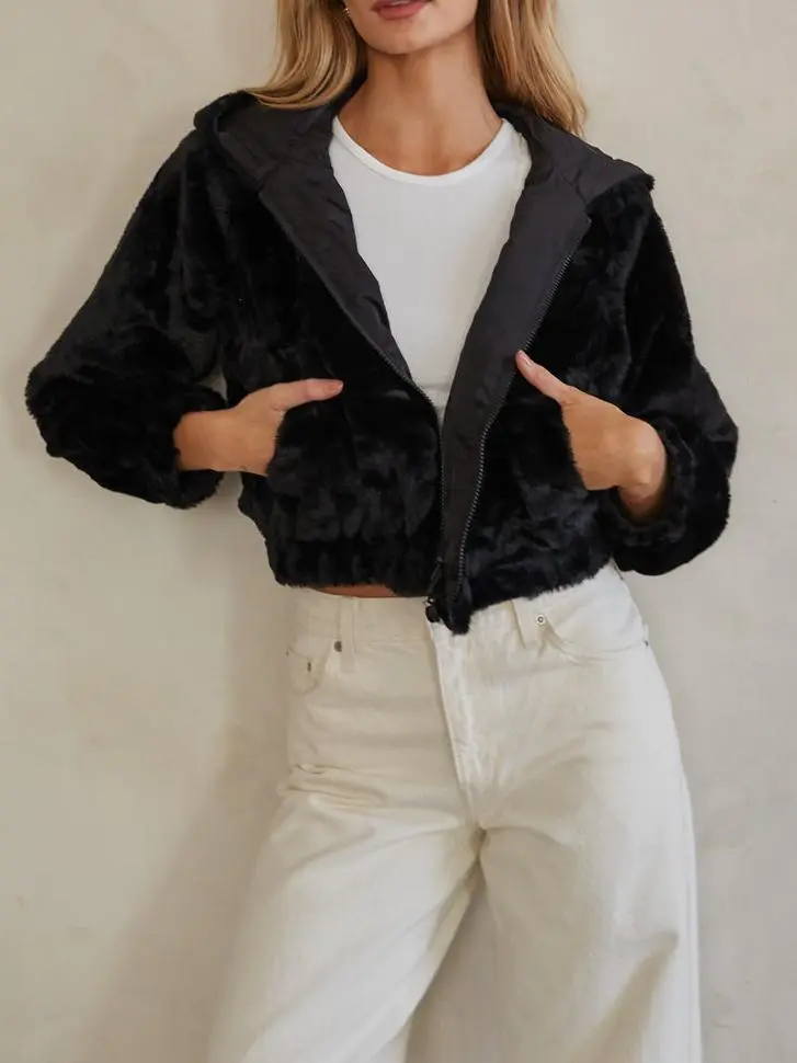 Amelia Reversible Faux Fur Jacket