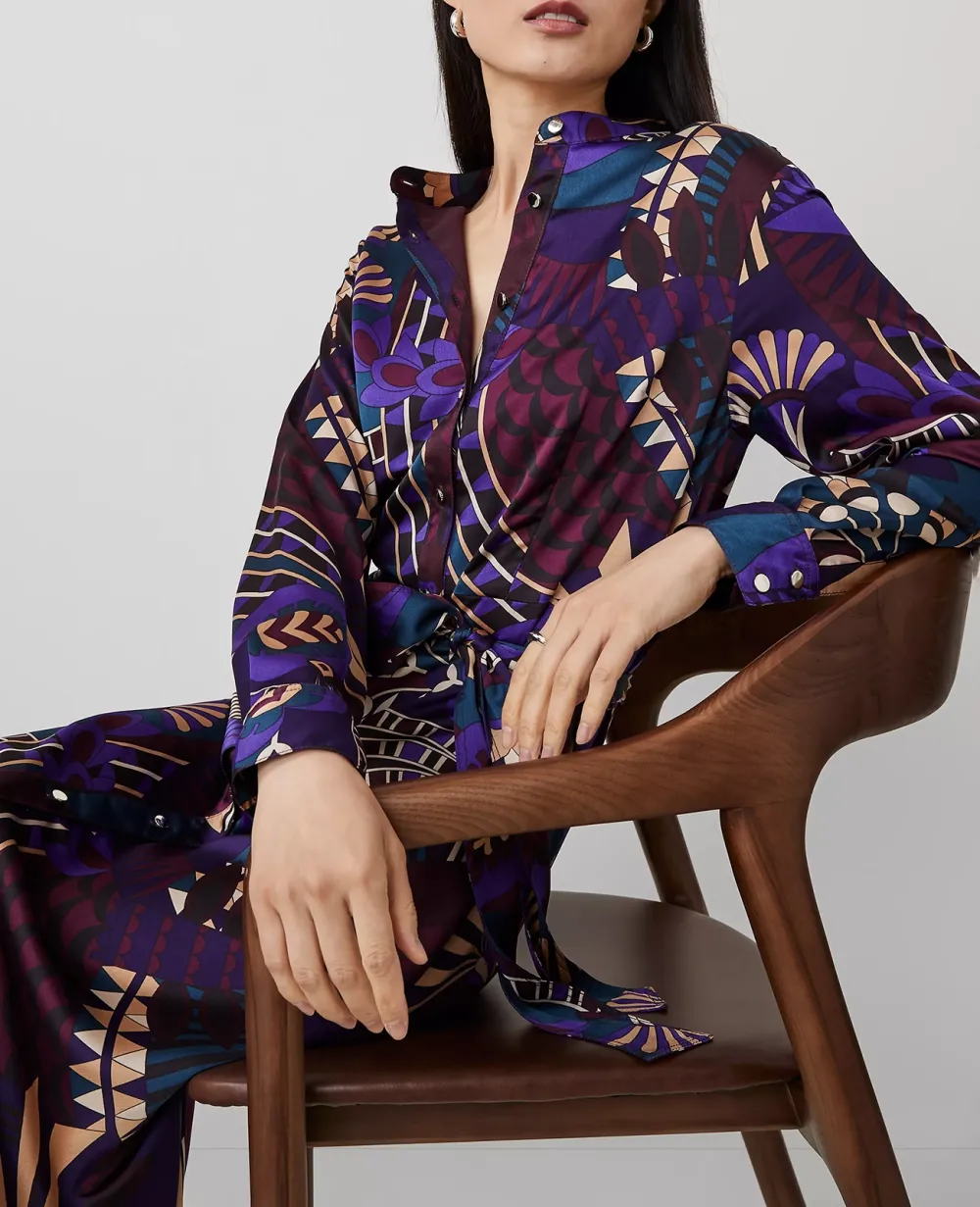 Botanical Midi Shirtdress