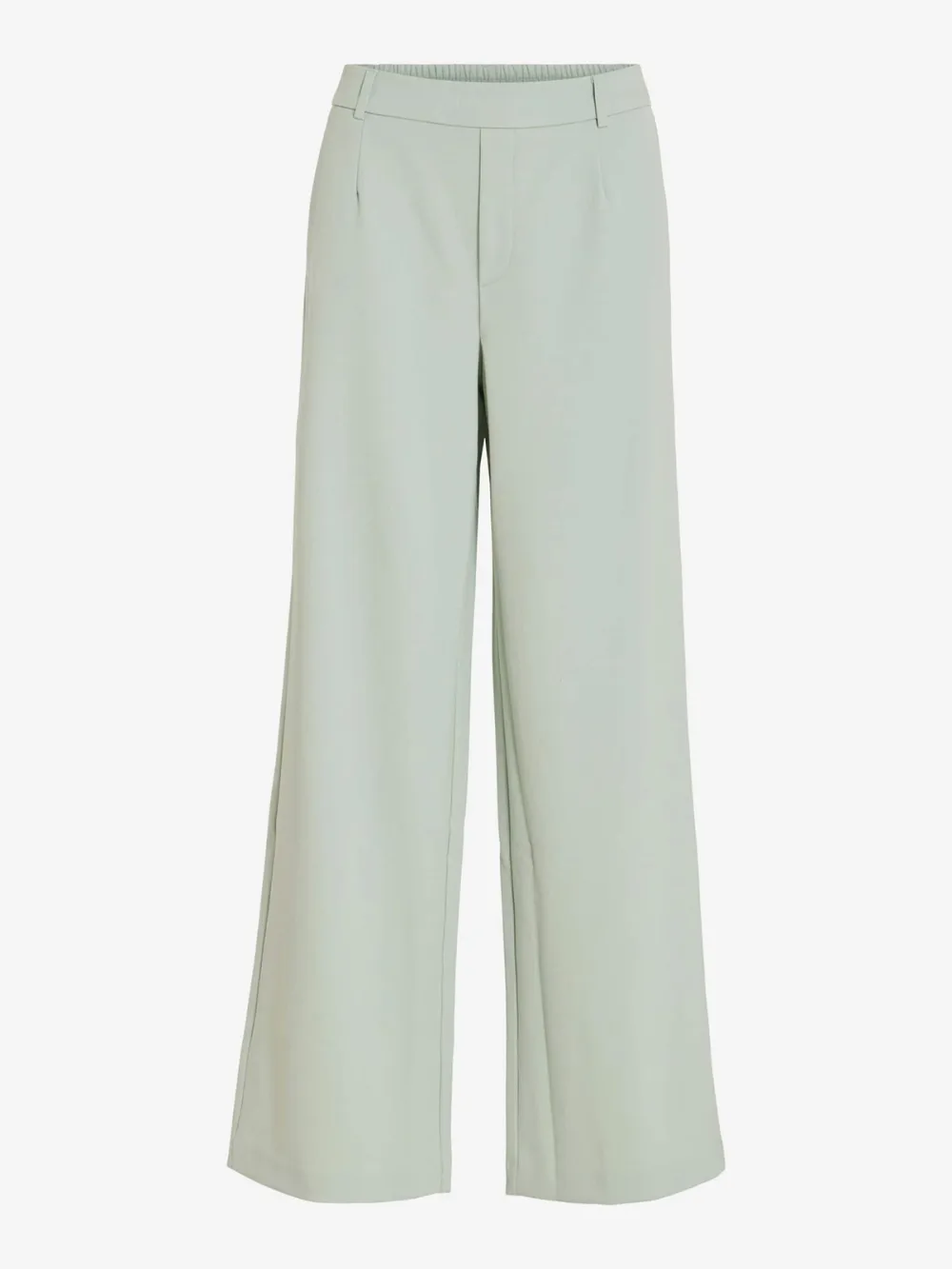Wide Leg Pleat-Front Pants
