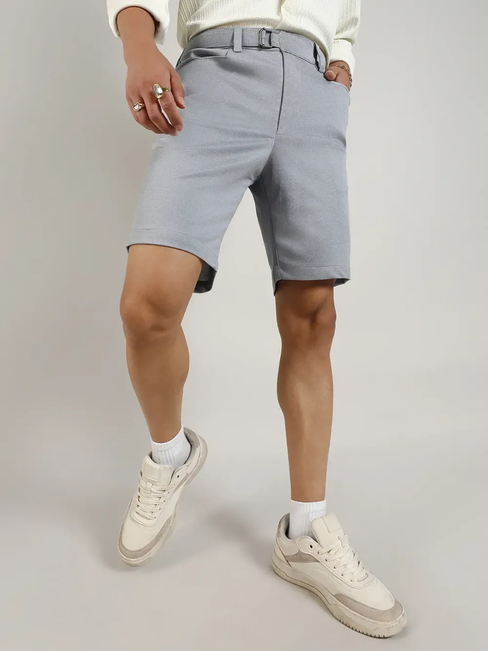 Casual Style Straight-Fit Shorts