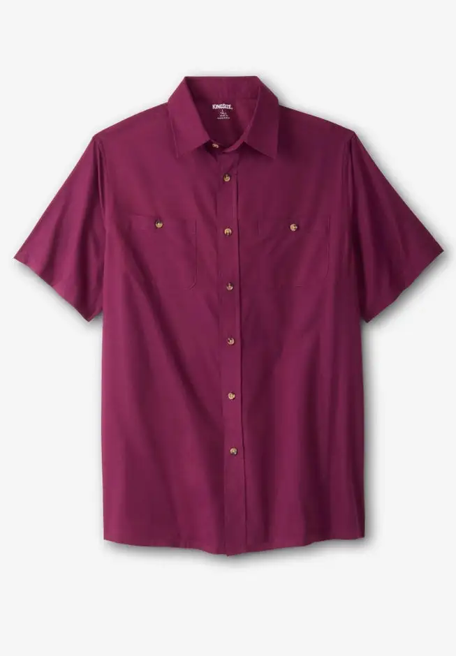 Short-Sleeve Pocket Sport Shirt