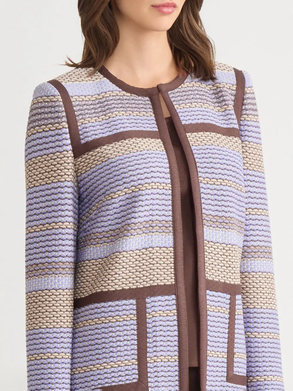 Medium To Long Striped Jacket