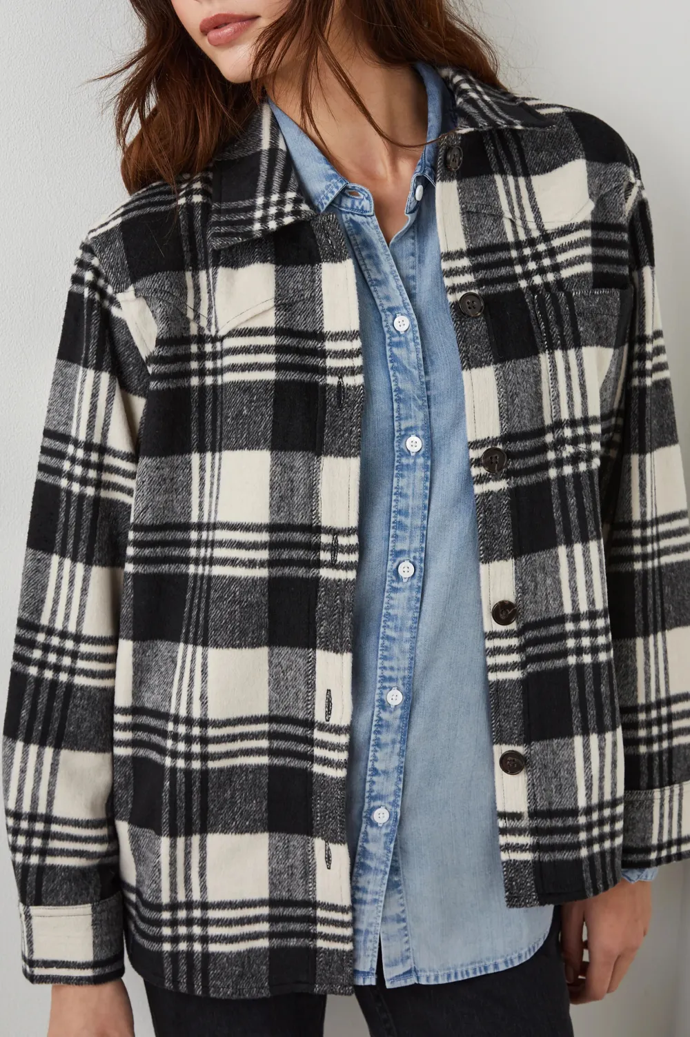 Heavy-Duty Flannel Plaid Jacket