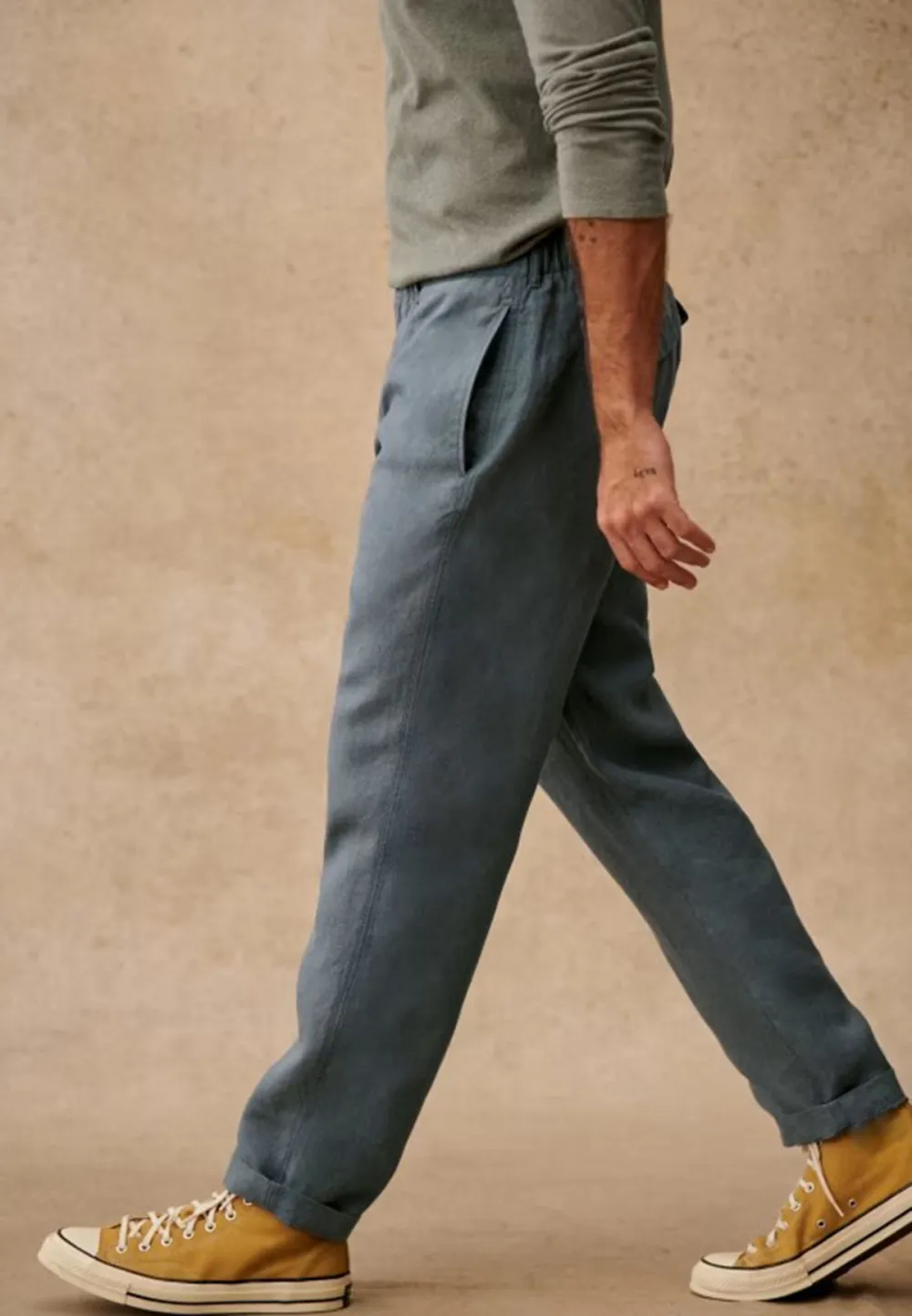Trousers-Steel Blue