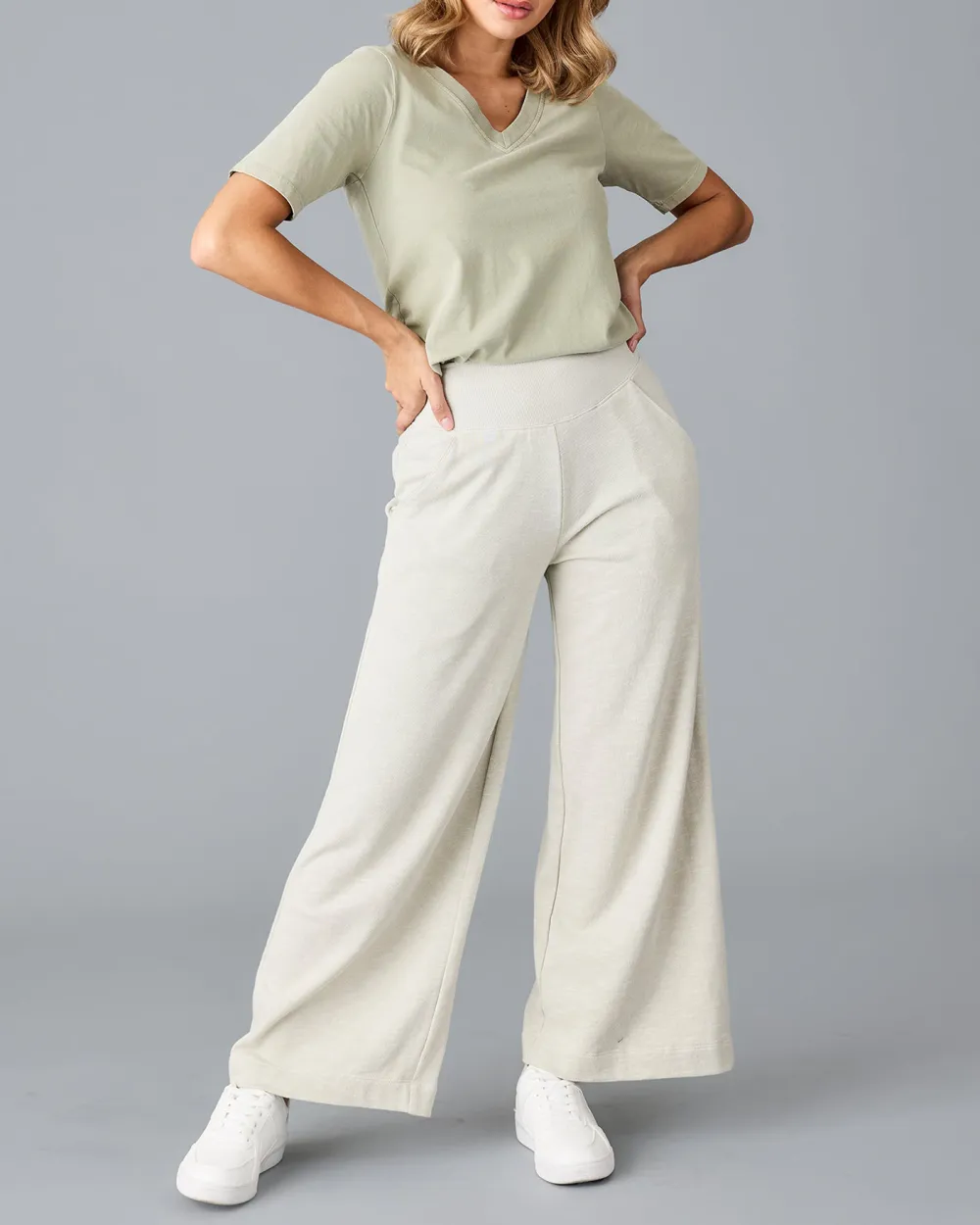 Cream Slight Stretch Pant