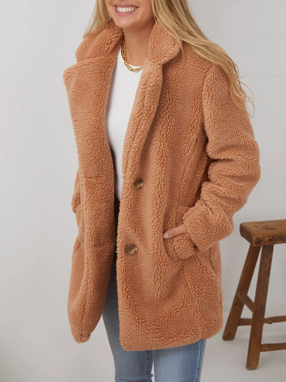 Caramel Daily Long sleeves Jacket