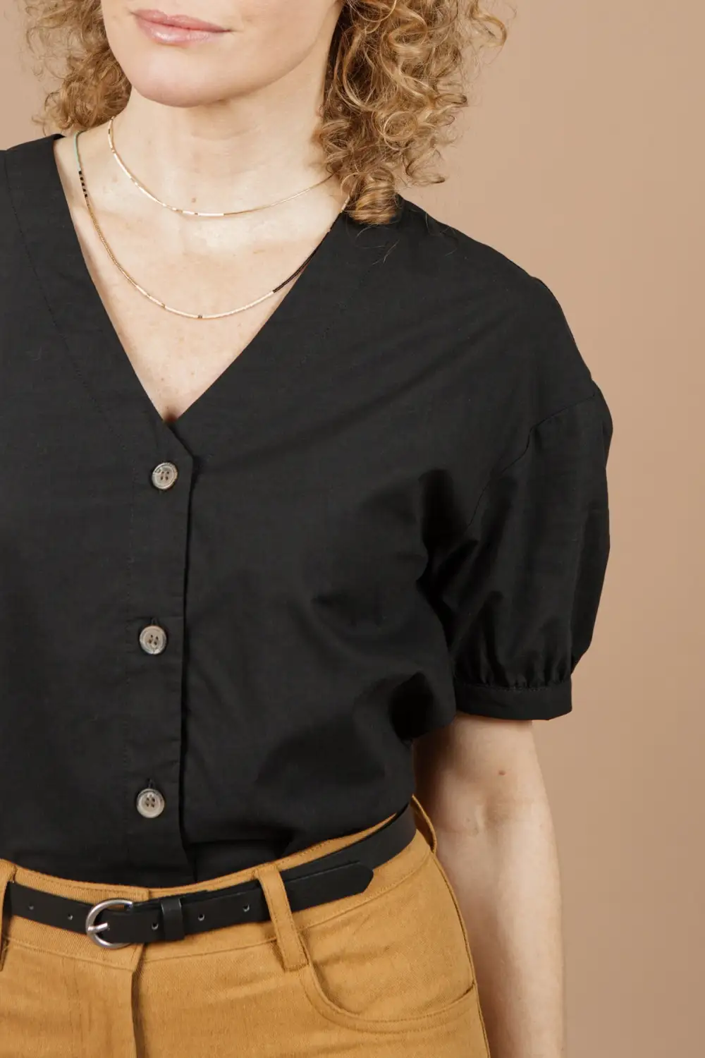 The V-Neck Black Shirt