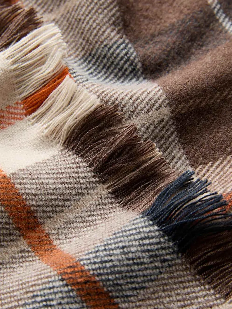 VINTAGE PLAID WARM SCARF