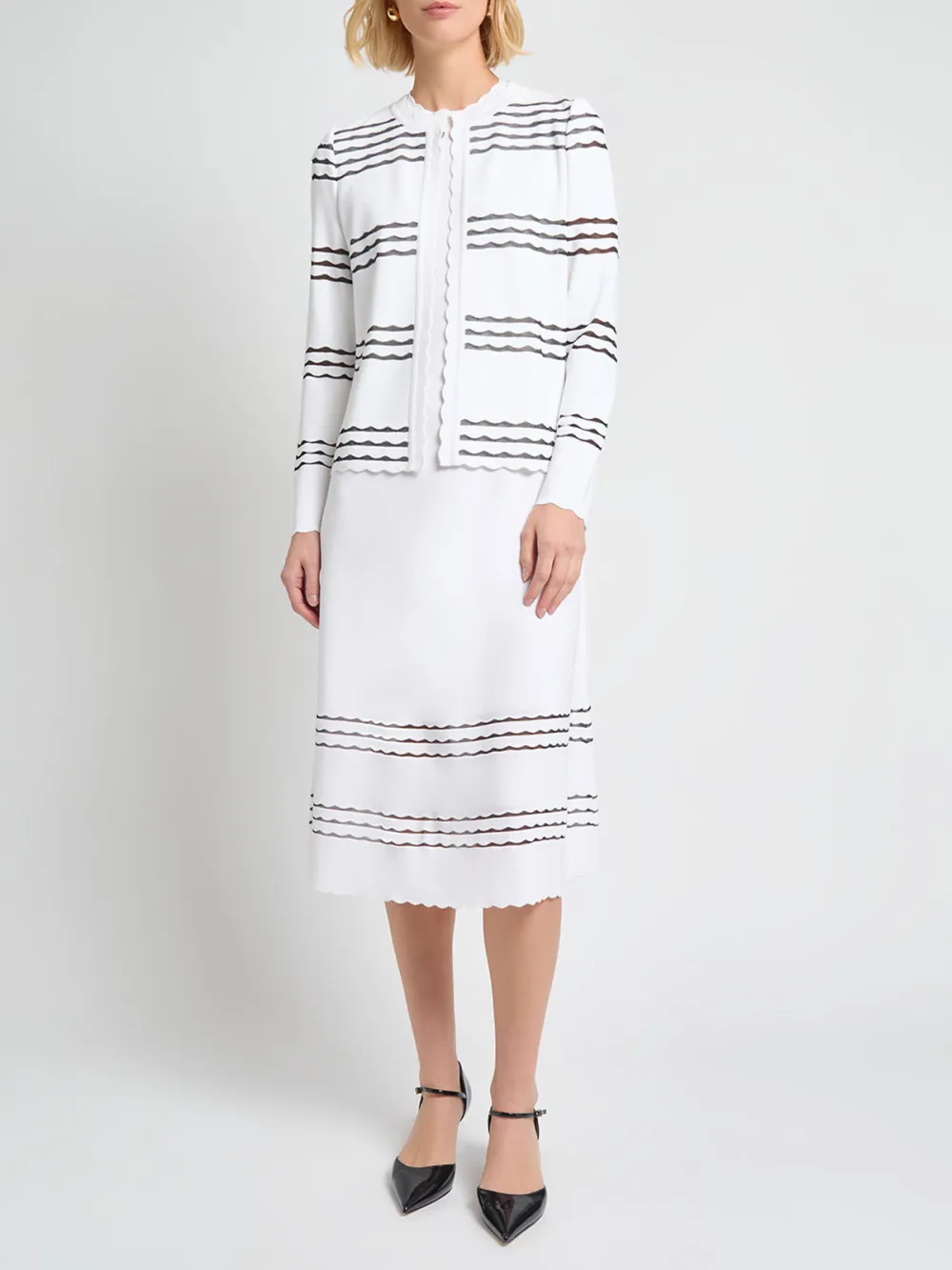 Hollow Striped Jacket