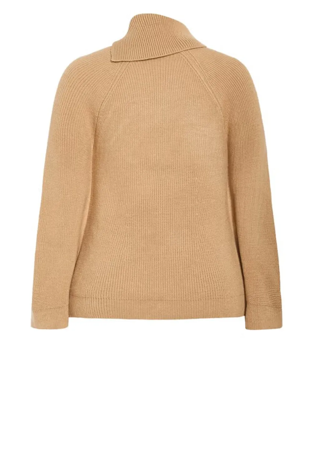 Asymmetric Button Sweater With Lapel