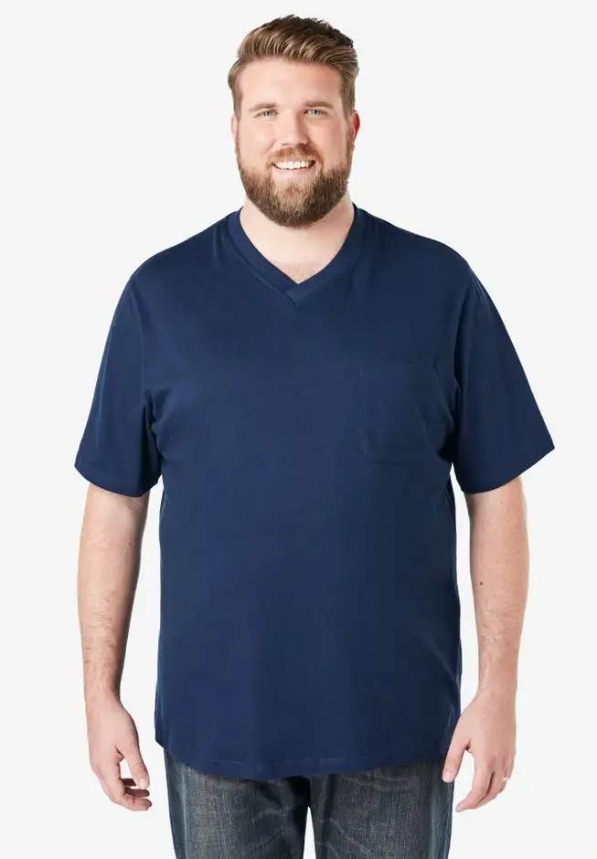 Heavyweight Pocket V-Neck Tee