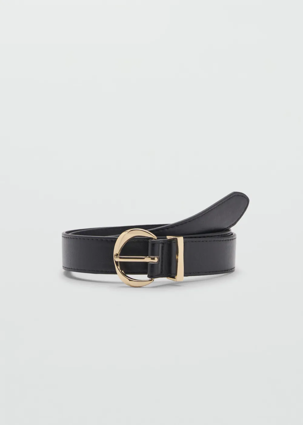 Casual Style Oval Buckle Belts