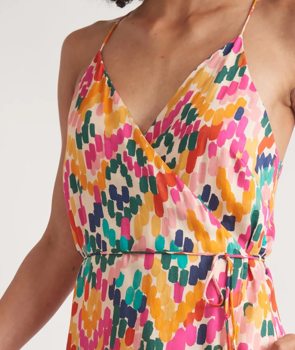 Multicolor Floral Print A-Line Dress