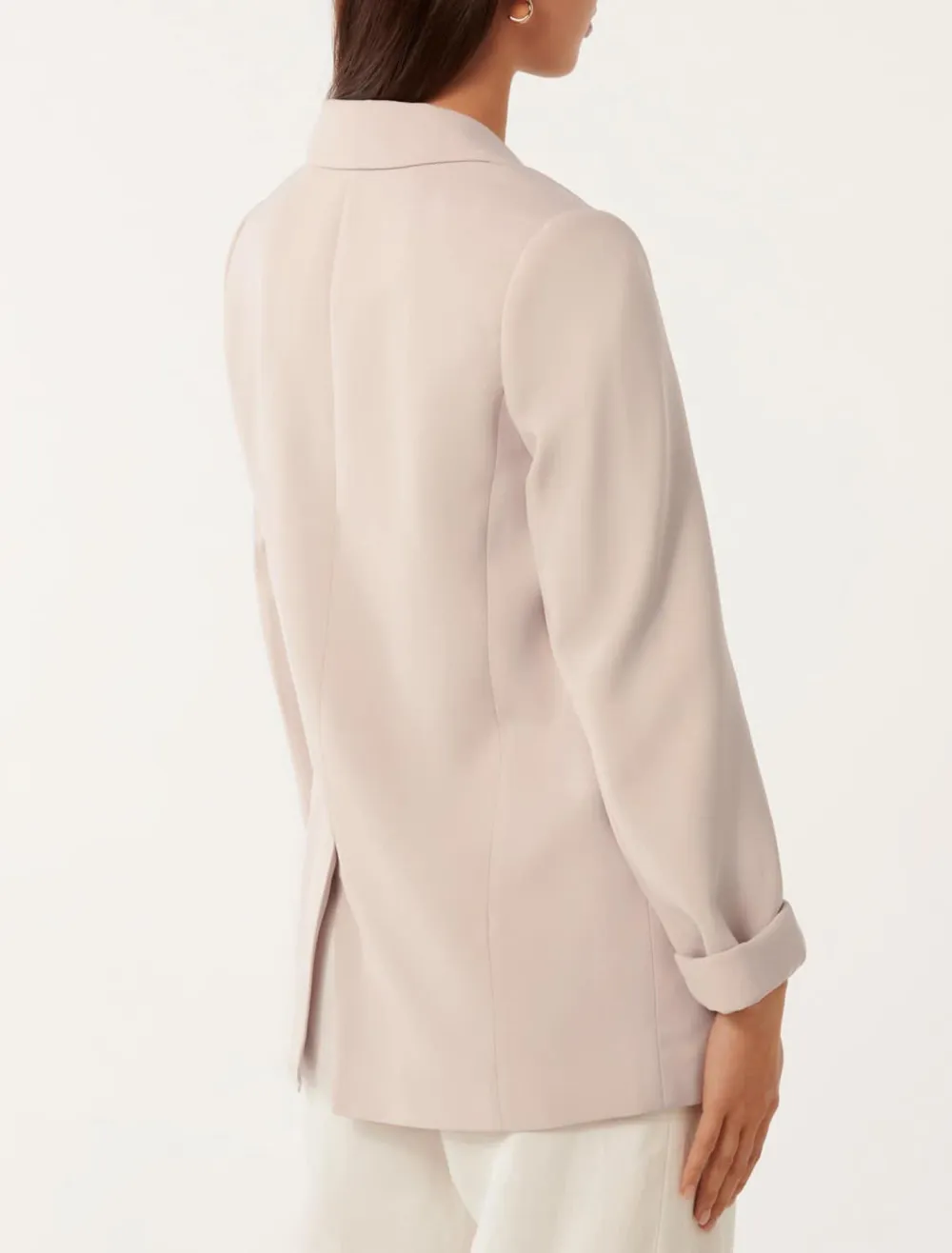 Lapel White Blazer