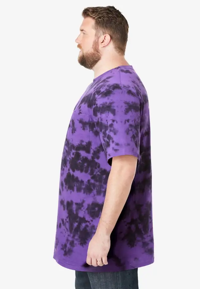 Shrink-Less Lightweight Longer-Length Crewneck Pocket T-Shirt