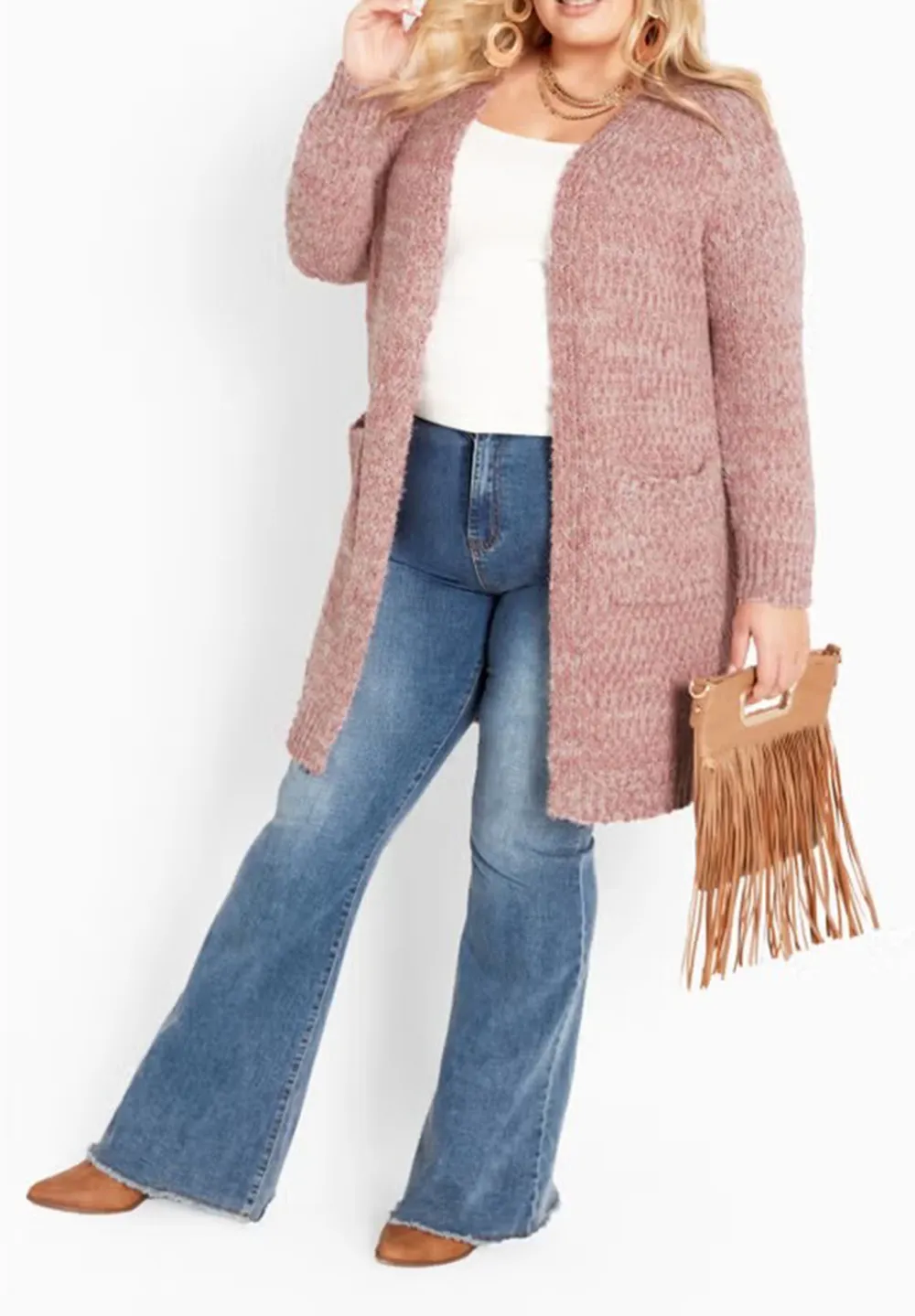V-Neck Casual Cardigan