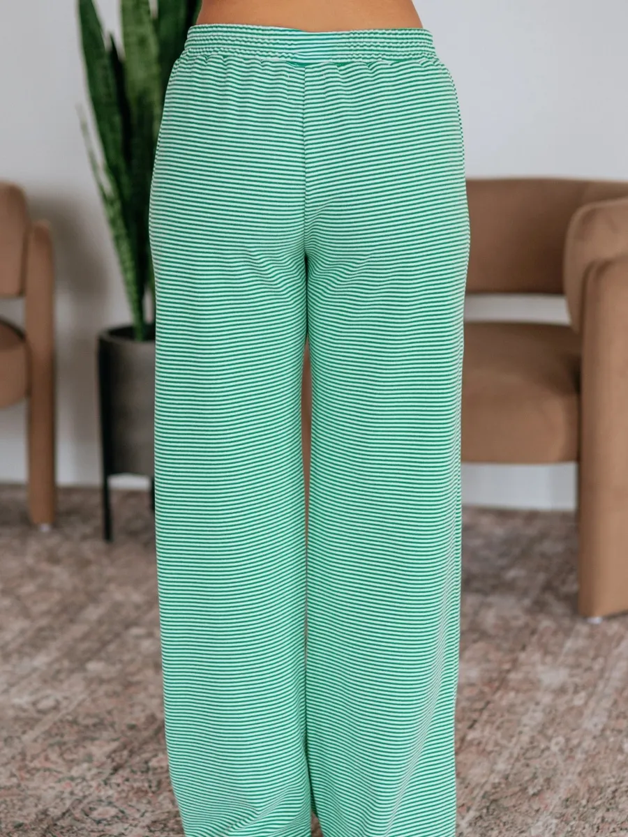 Relaxed Fit Striped Pants