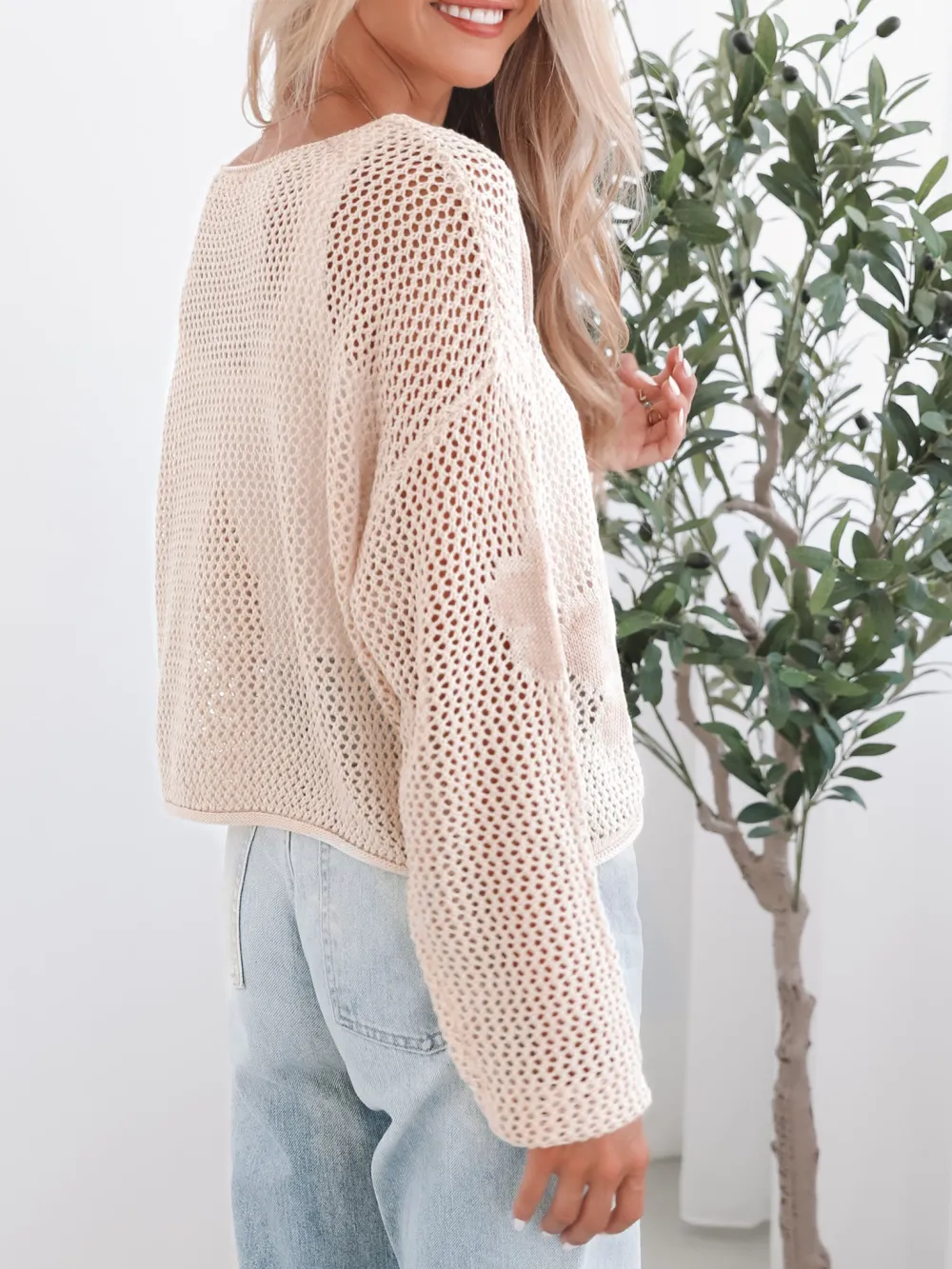 Oat Casual Style Crew Neck Knit