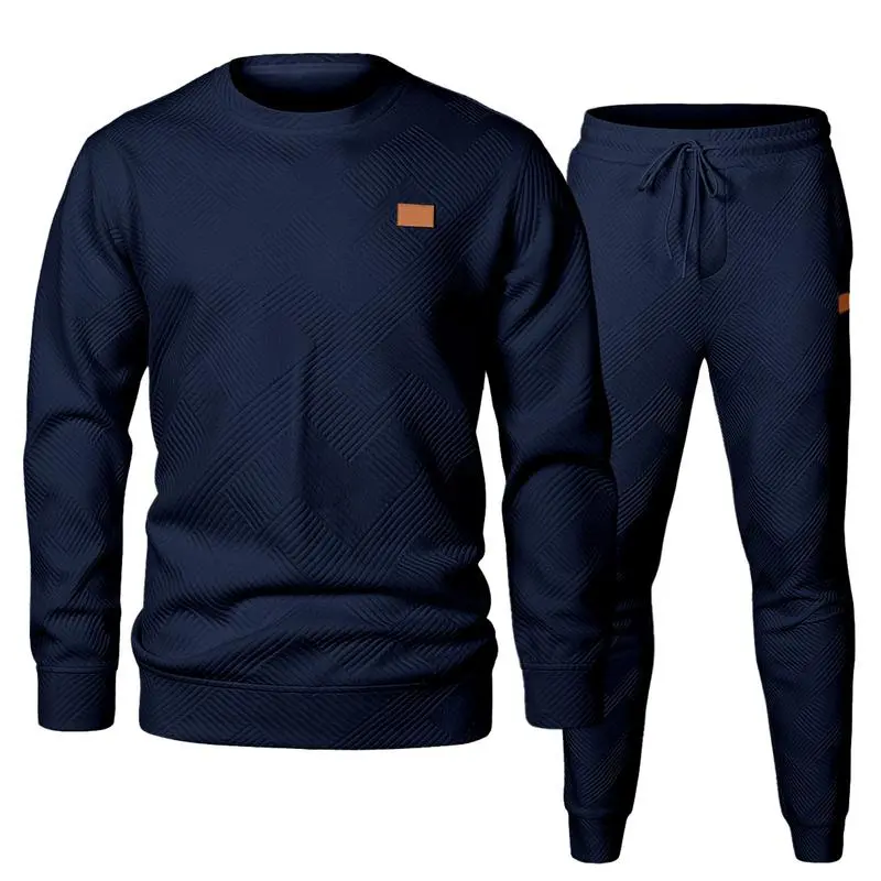 🔥Last Day Promotion 89% OFF🔥Men's 2-Piece Knitted Casual Suit - Sweatshirt & Pants for Daily Lounge Wear