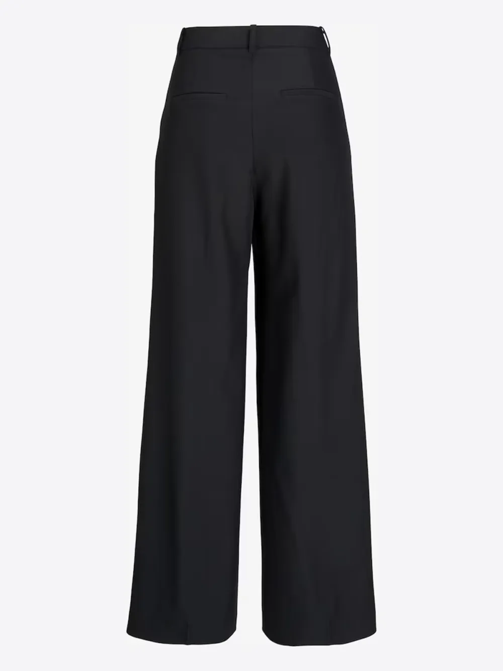 Black Wide-Leg Casual Style Pants