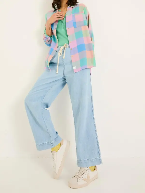 Multi 100% Cotton Check Shirt