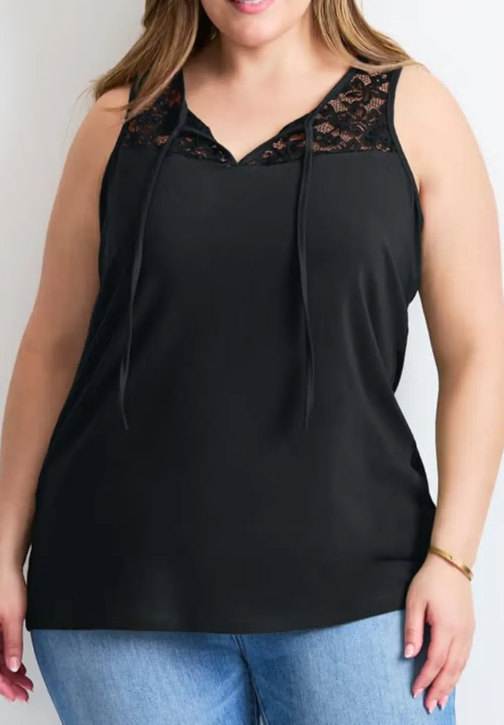 Round Neck Sleeveless Top
