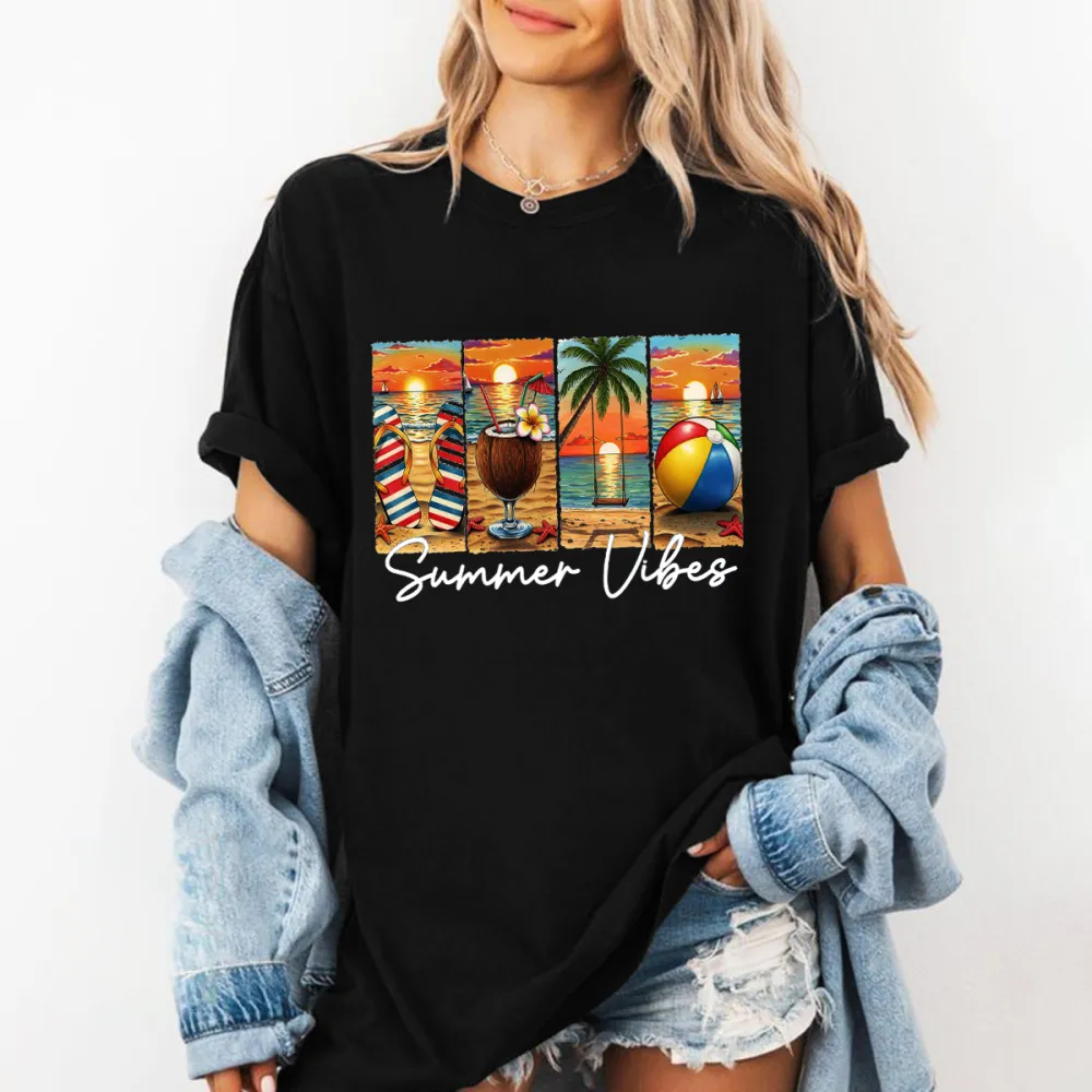 Sunset Atmosphere Collage Printed Tee