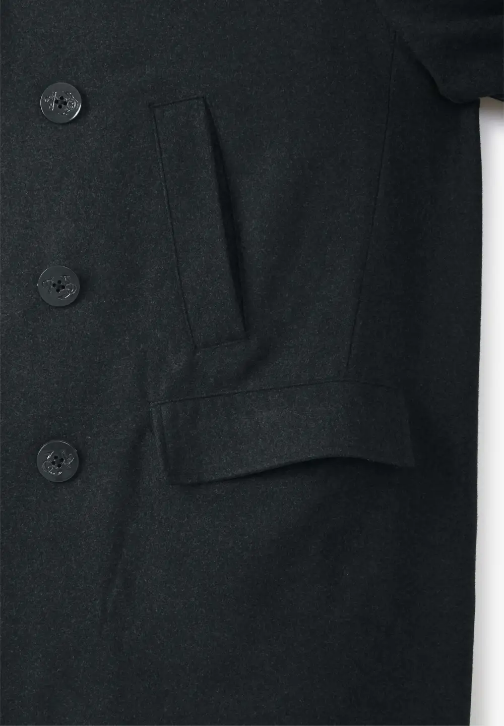 Double-Breasted Wool Peacoat
