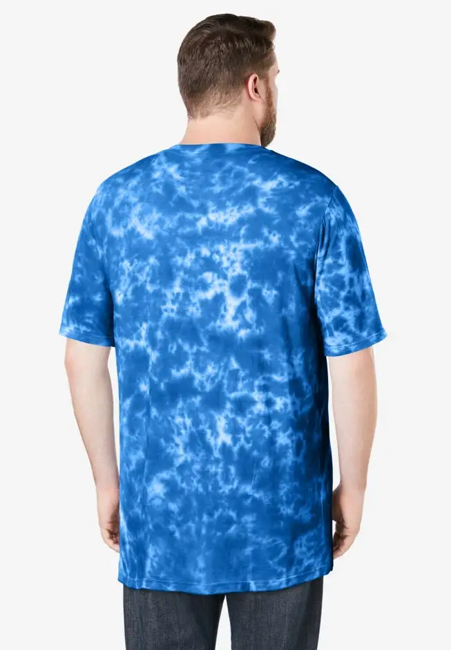 Shrink-Less Lightweight Longer-Length Crewneck Pocket T-Shirt