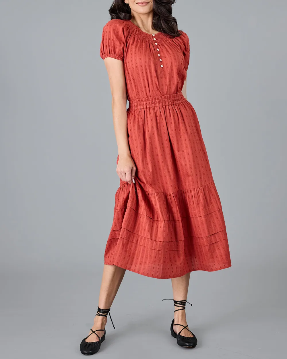 Red High Waisted Skirt