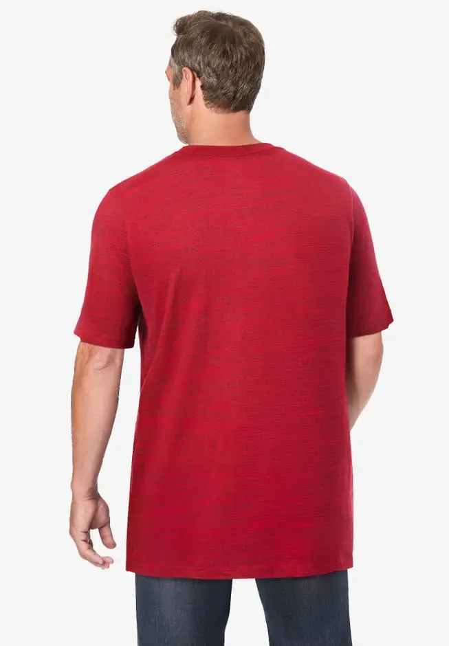 Shrink-Less Lightweight Longer-Length Crewneck T-Shirt