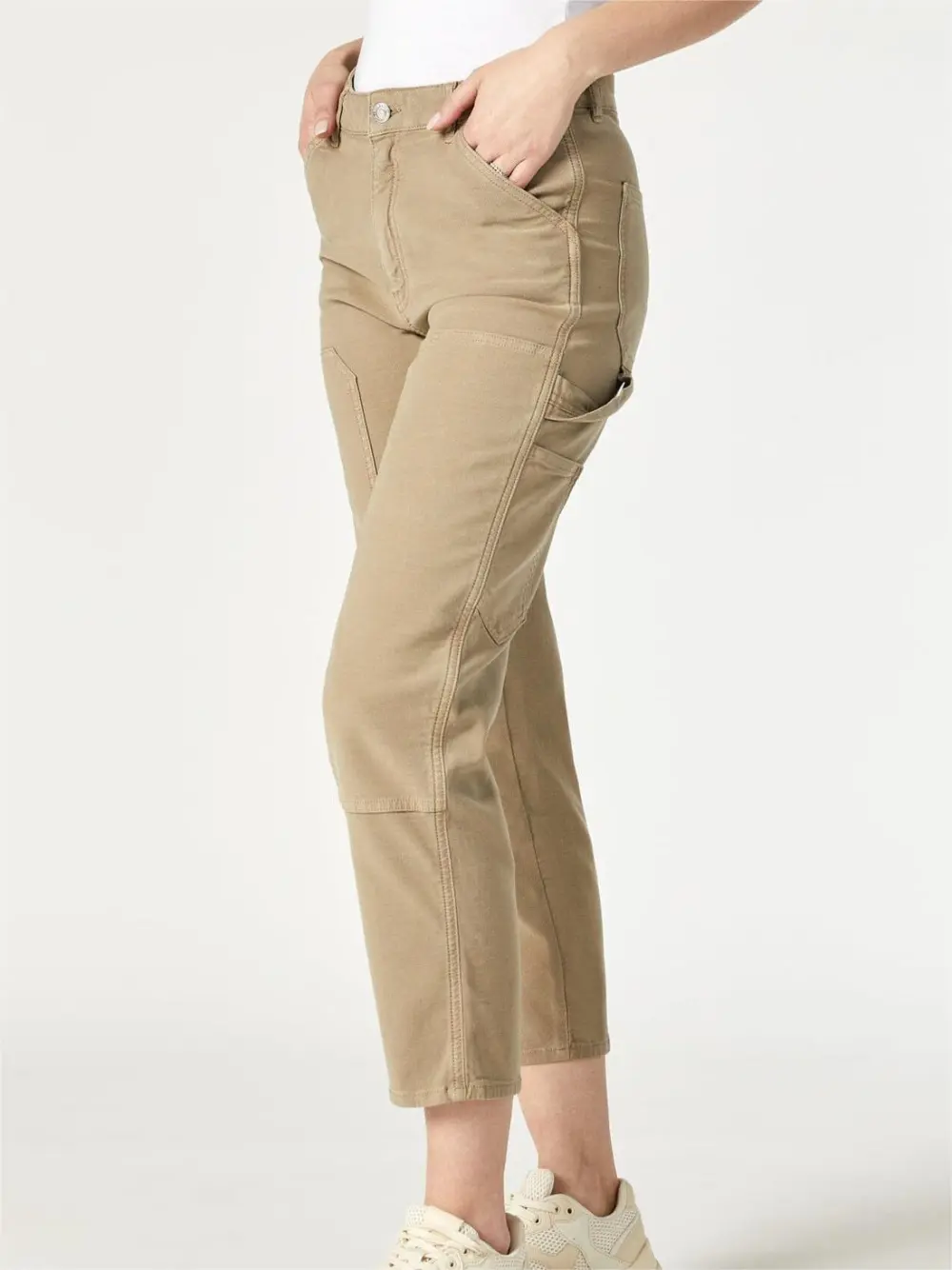 Casual Cotton Straight Leg Pants