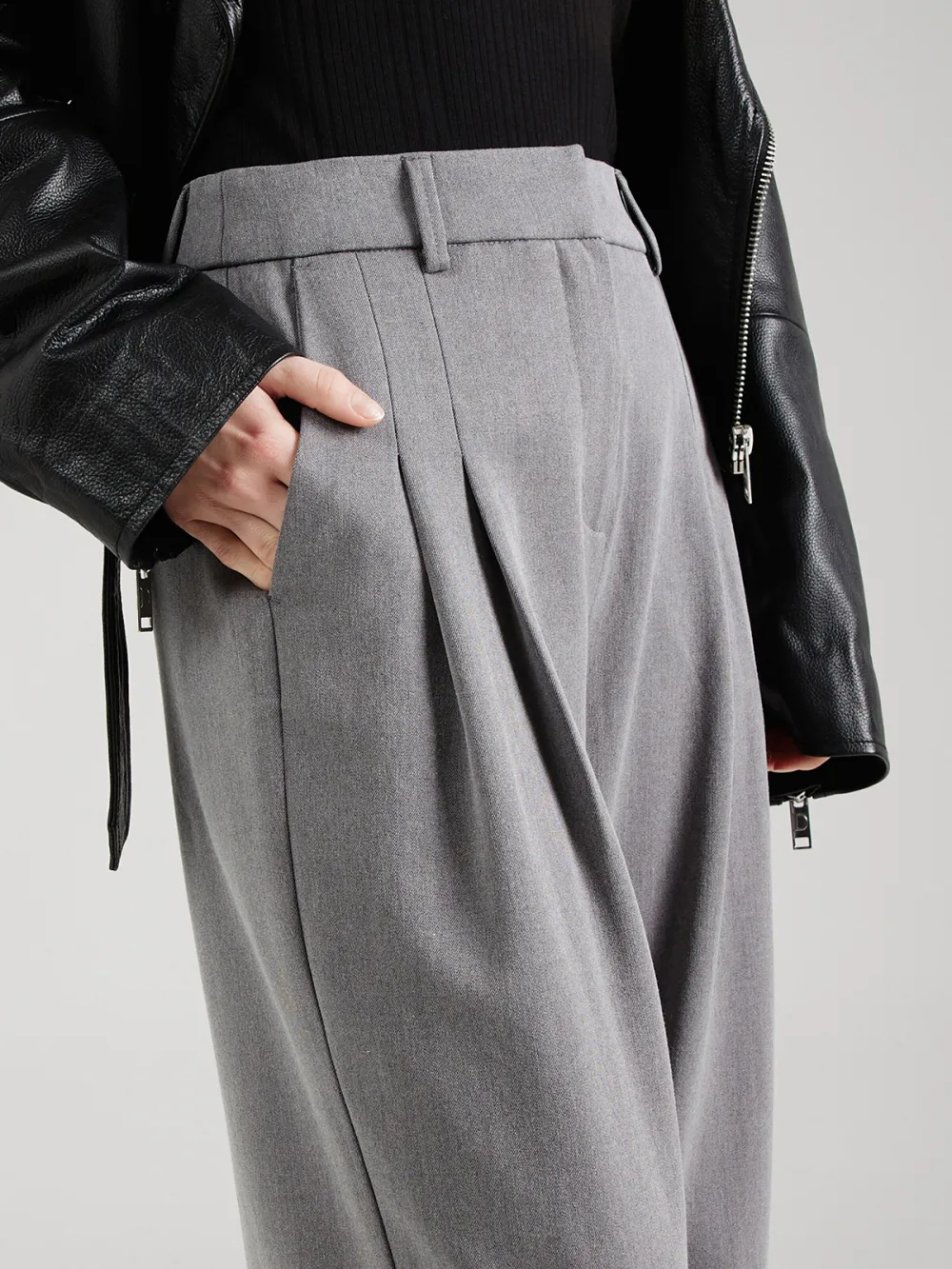 Wide-Leg Casual Style Pants