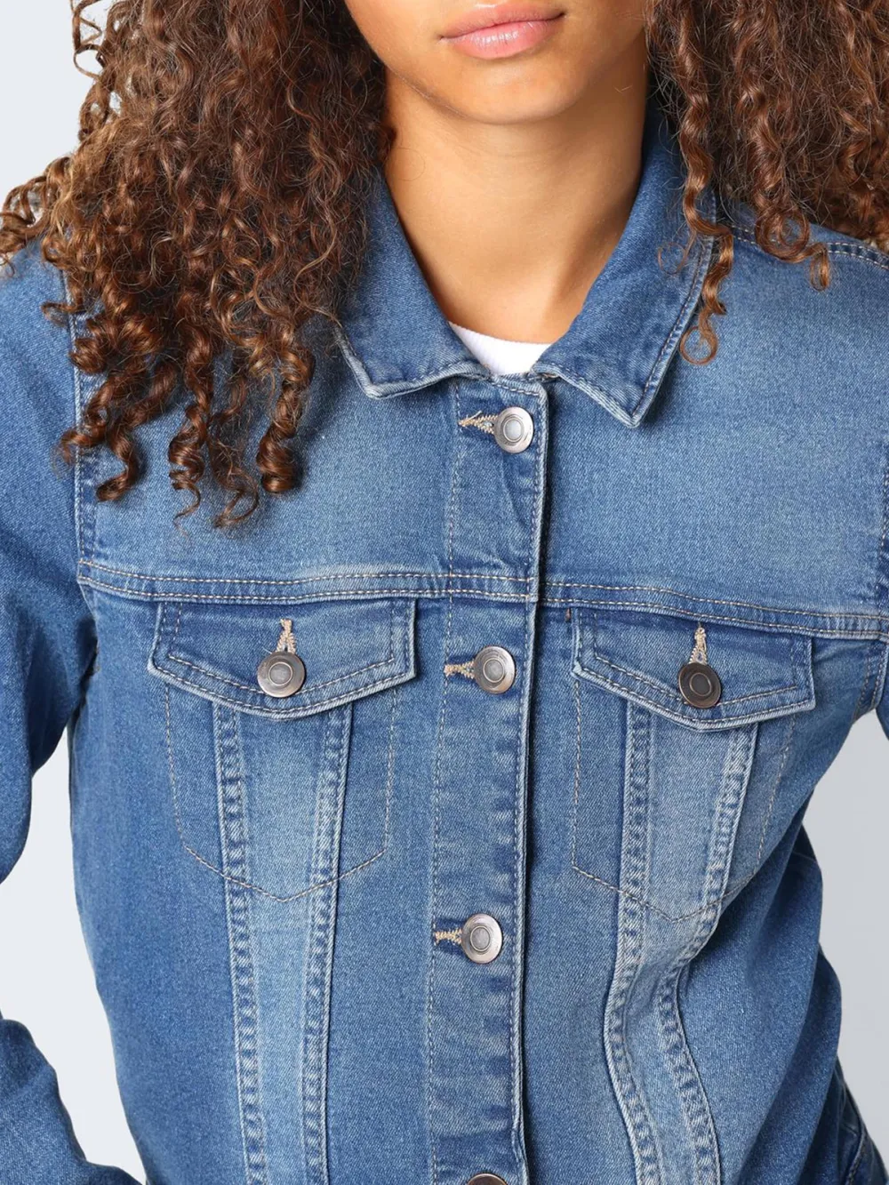 Plain Colored Between-Season Jacket