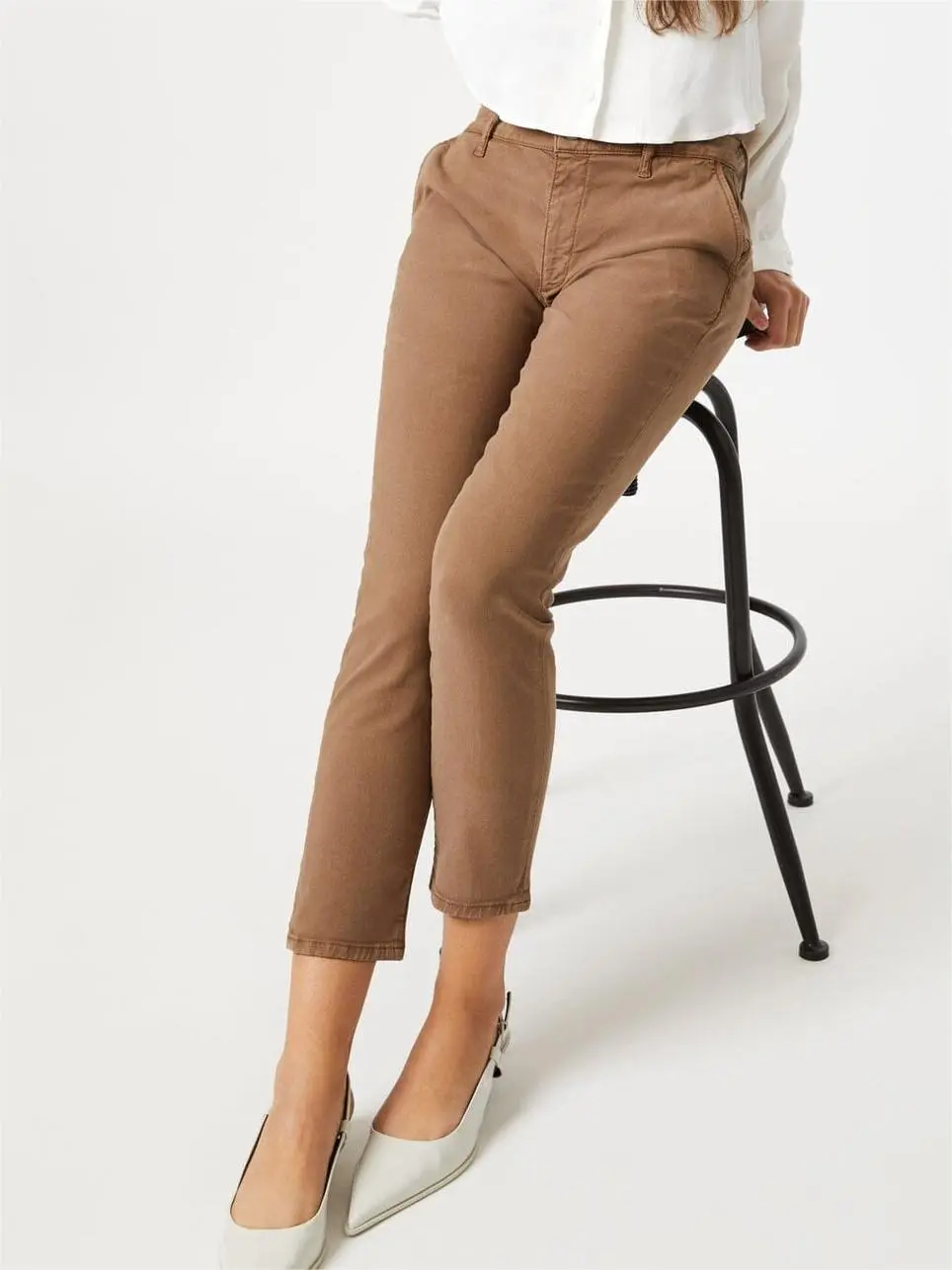 Cotton Slim Chino Pants