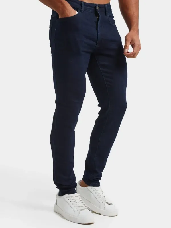 Indigo Casual Daily Athletic Jeans