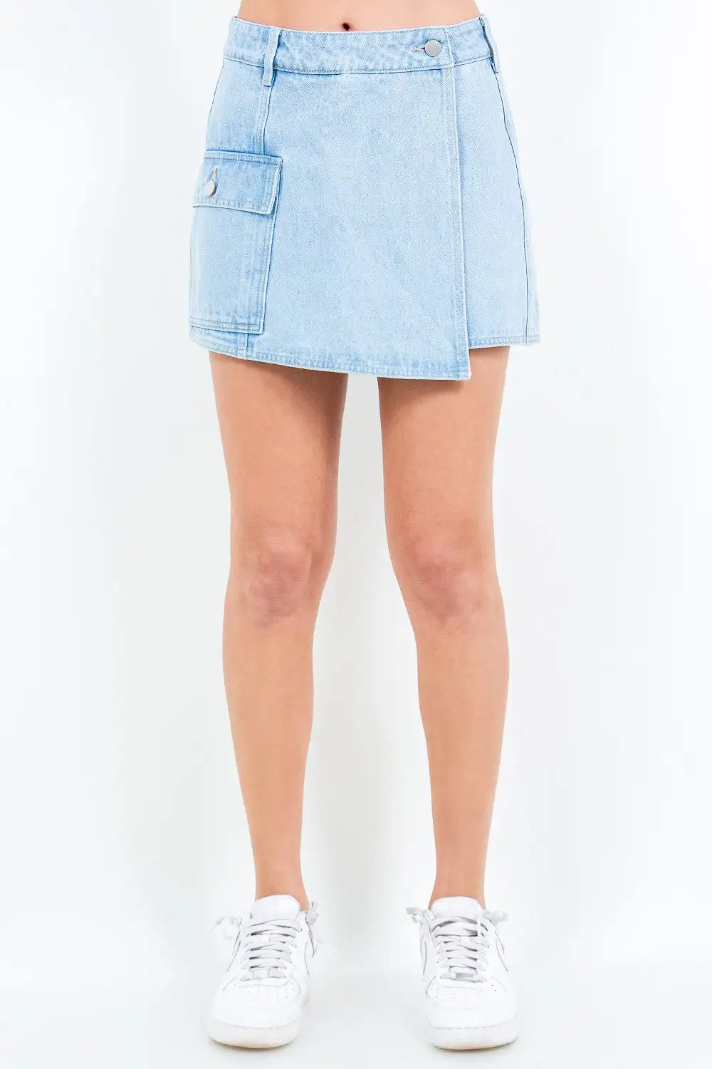 Bazi Cargo Pocket Mini Skort Shorts Skirt