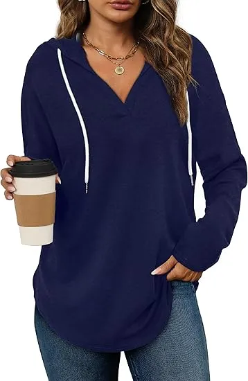 🎁Christmas Gifts🎁Women's Oversized Pullover Hoodie - Long Sleeve Loose Fit Sweatshirt