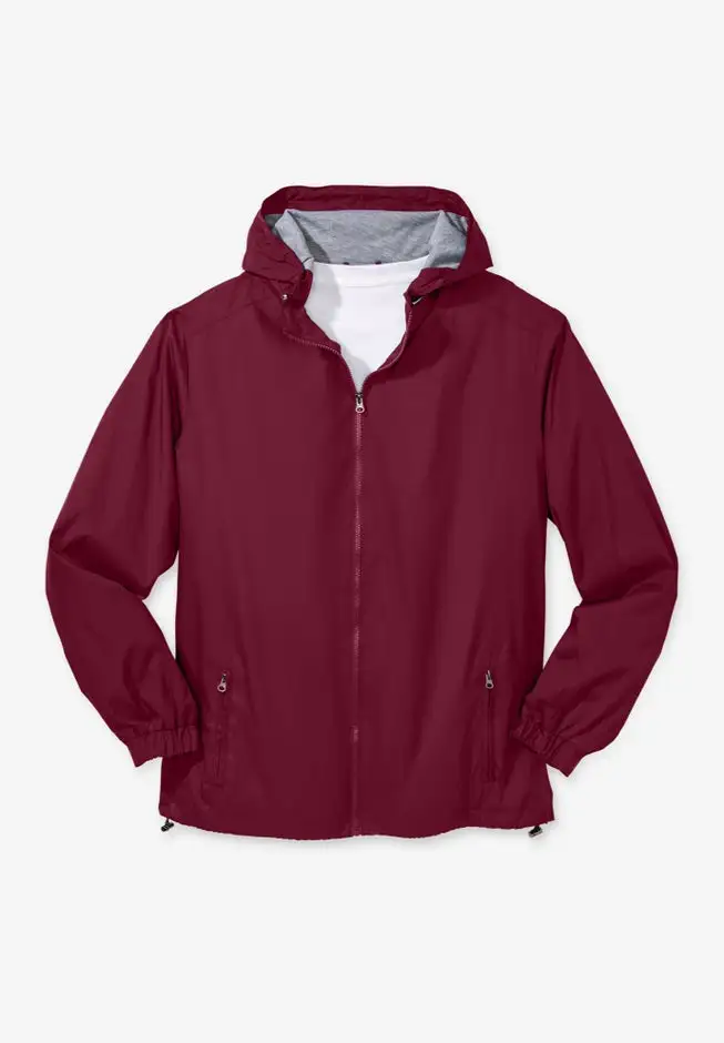 Jersey-Lined Windbreaker