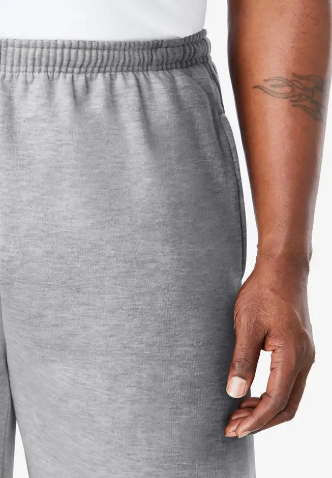 Fleece Open-Bottom Sweatpants