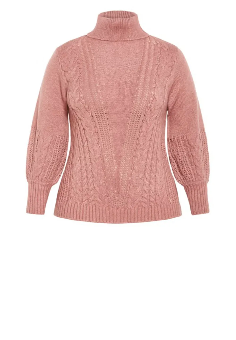 High Neck Knitted Sweater