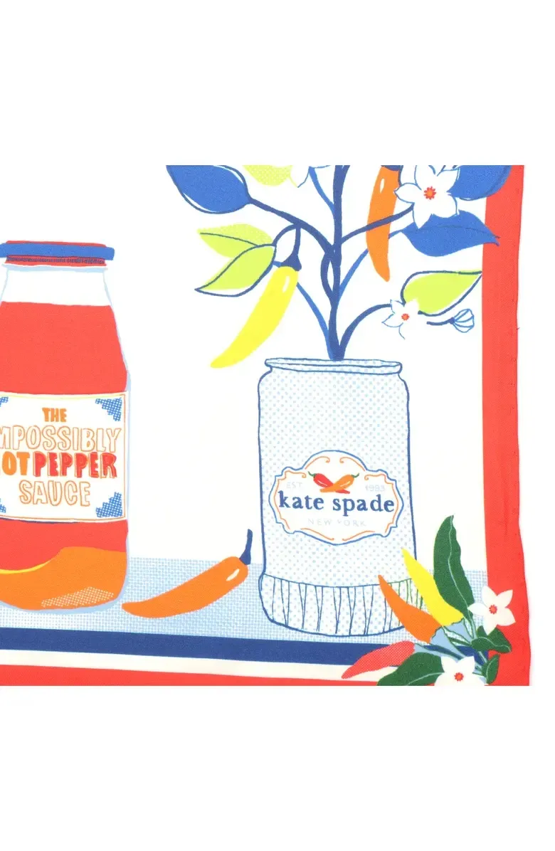 hot sauce silk square scarf