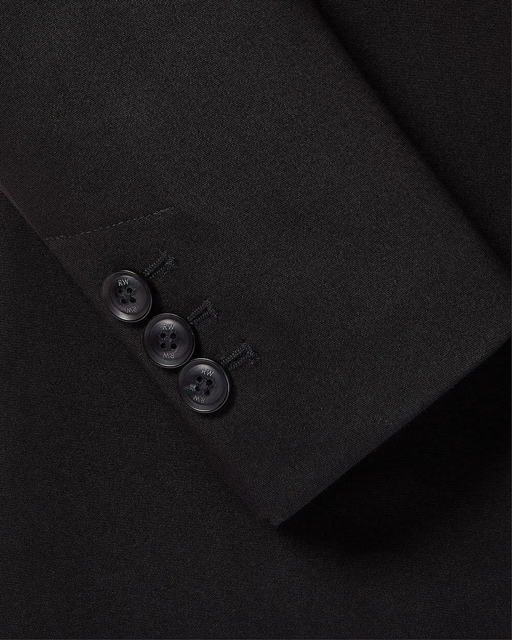 Classic Black Single Breasted Suit Jacket