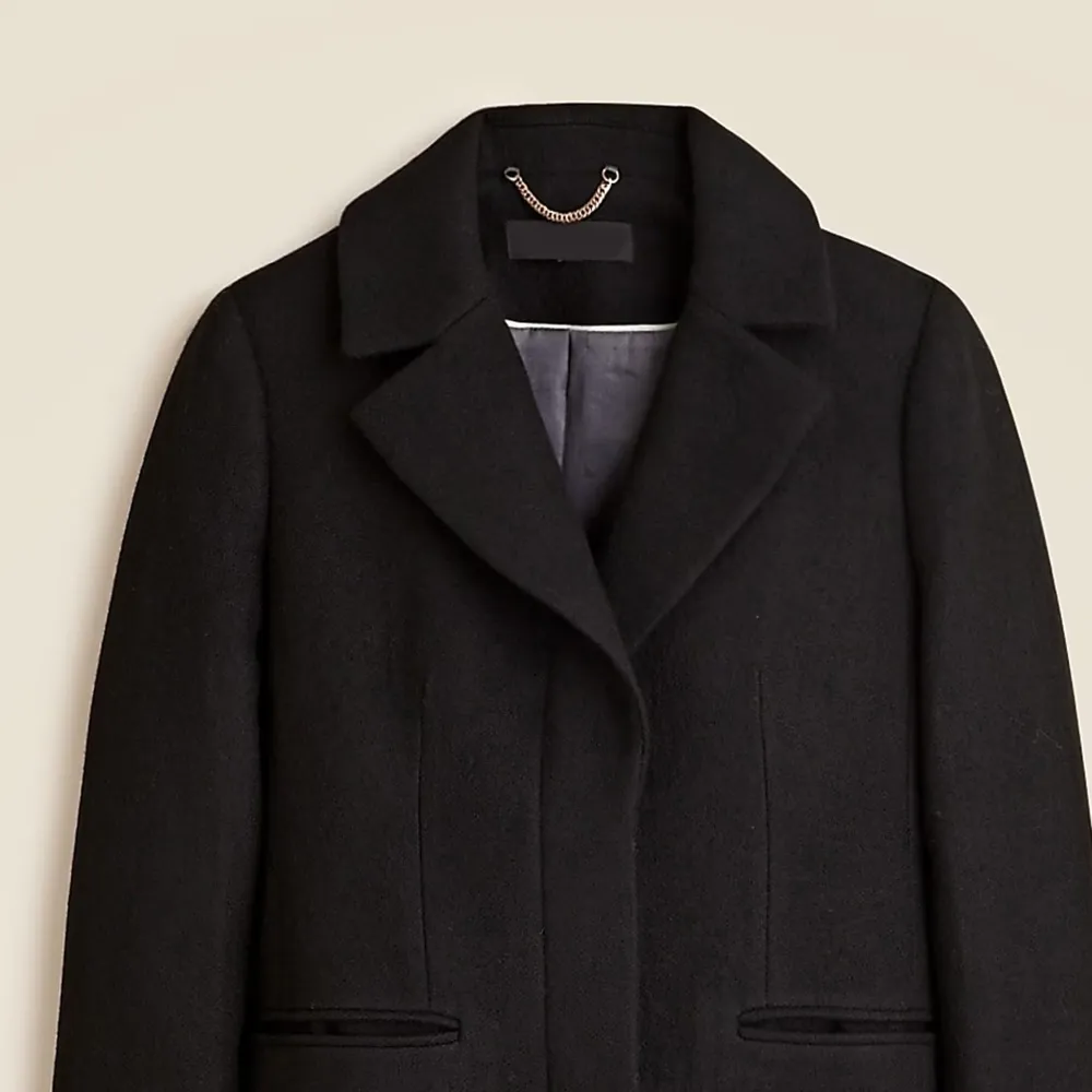 Topcoat Wool-Blend Melton