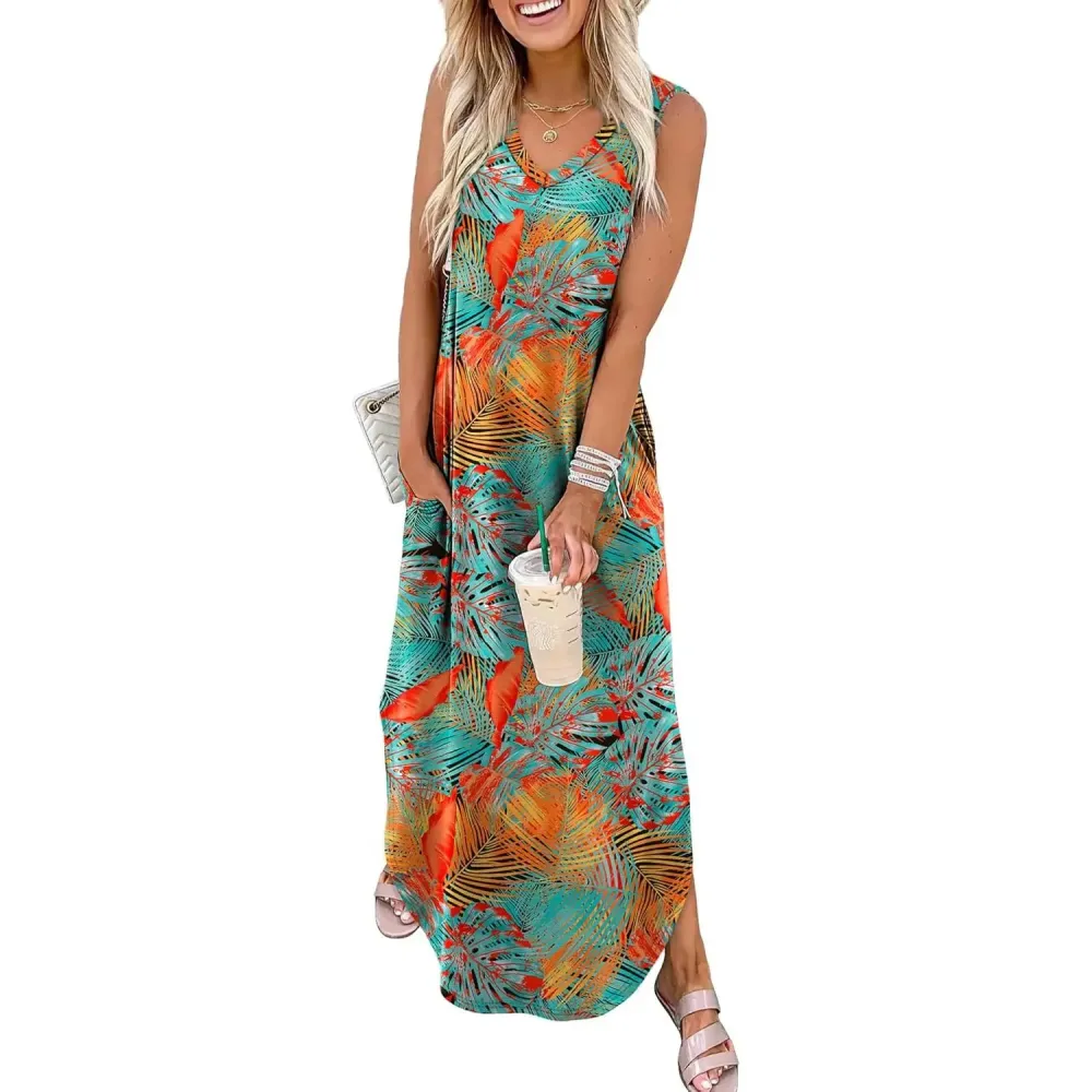 Summer Casual Floral Maxi Dresses
